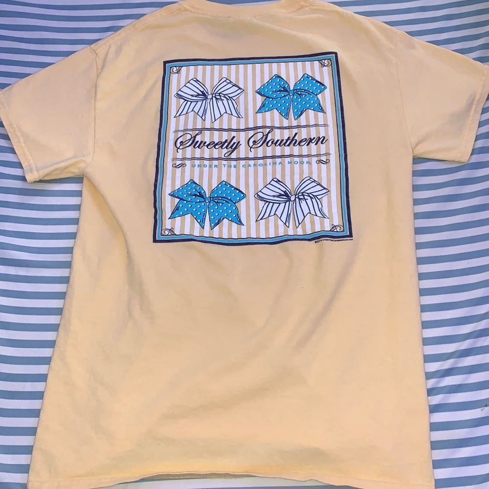 A Simply Southern girls T shirt. Size: Kids small Color: Yellow
